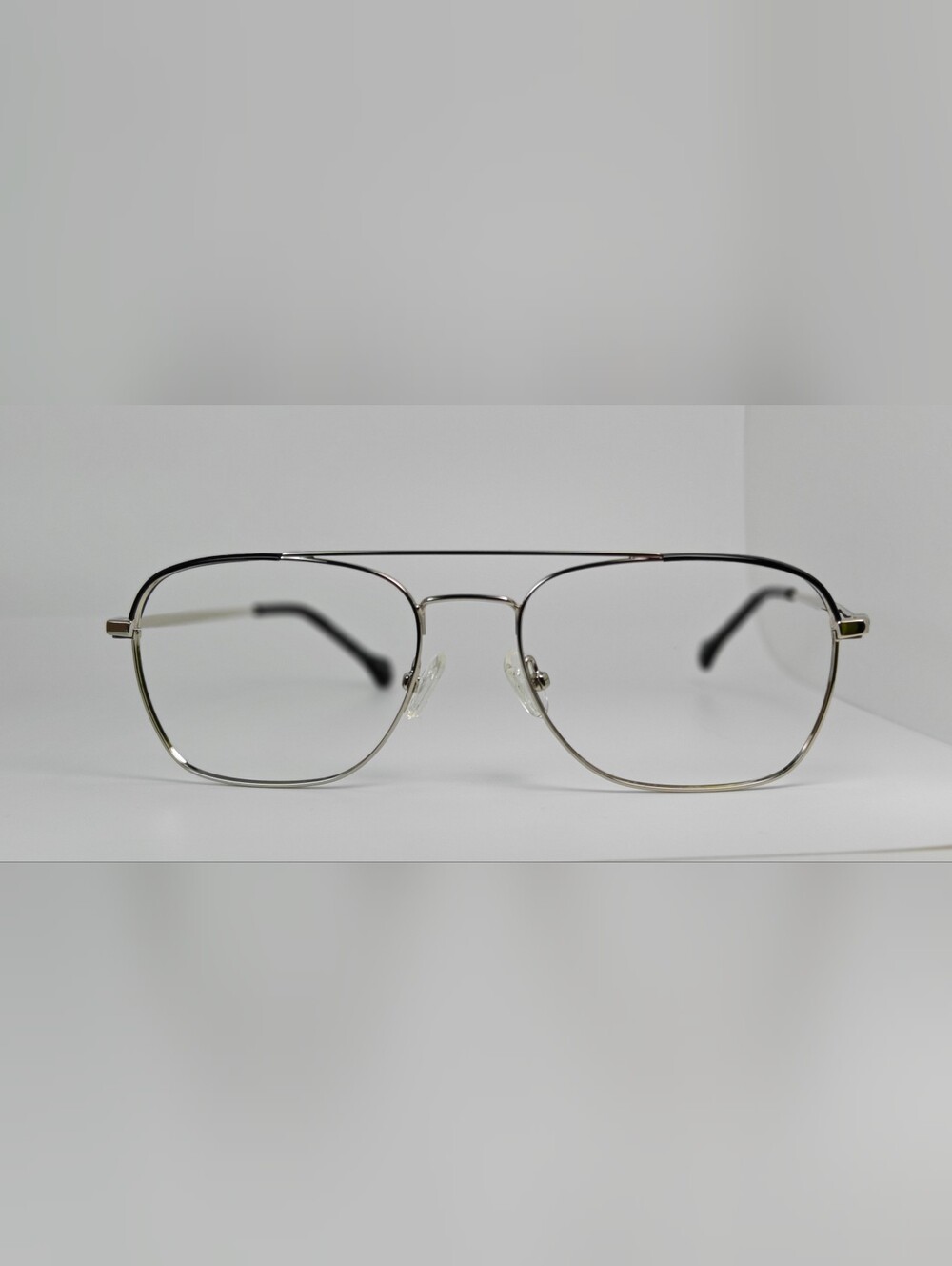 Arizona. Men's Silver Double Bar. Black Highlights. Minimalist.